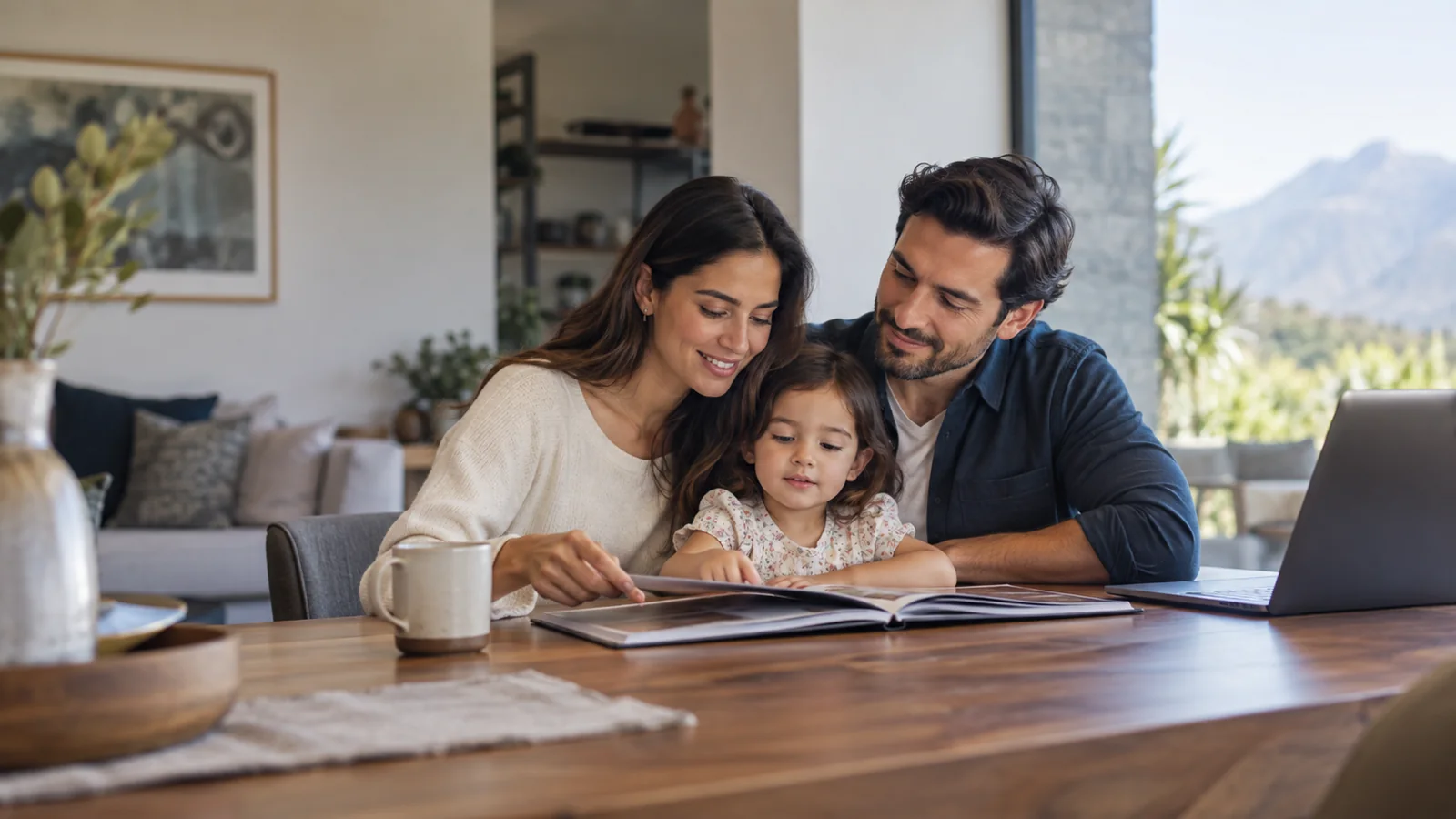 Familia compartiendo un momento juntos